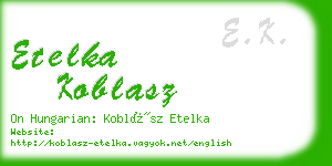 etelka koblasz business card